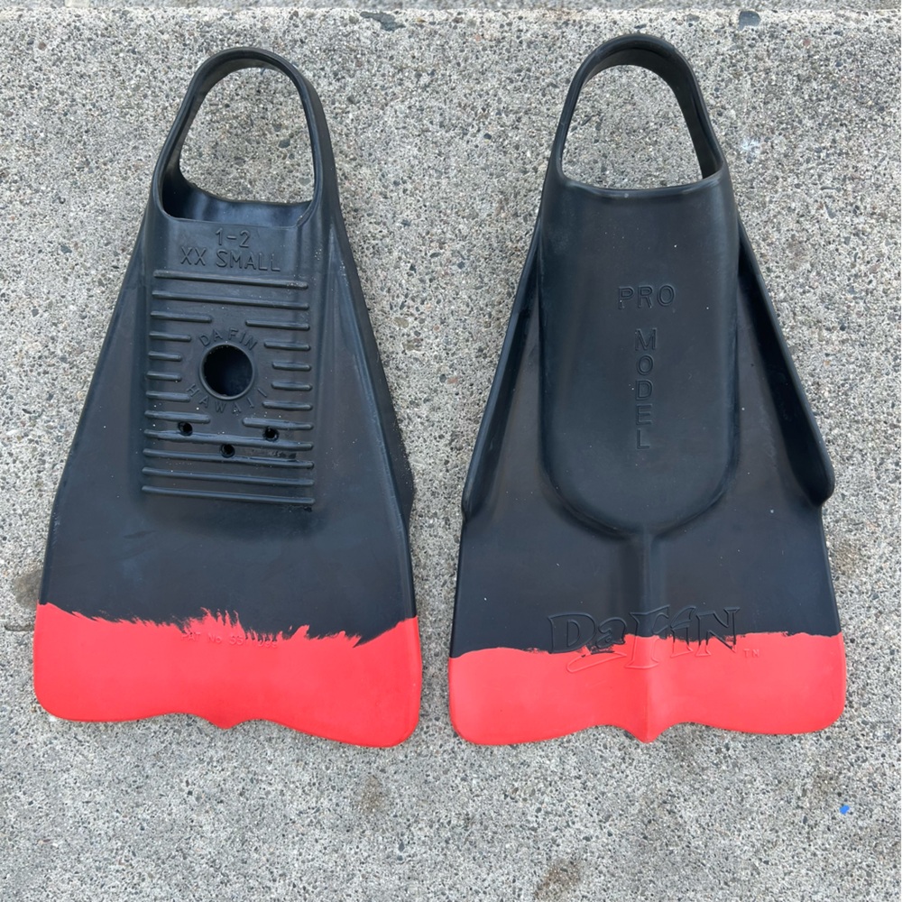 Kids Swim Fins - Black and Red (Like New!)